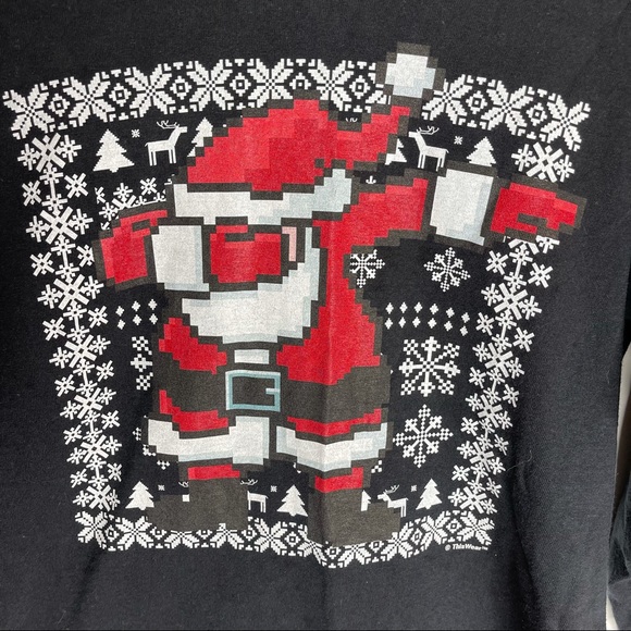 DABBING Dancing Santa Long Sleeve T Shirt - Picture 4 of 8